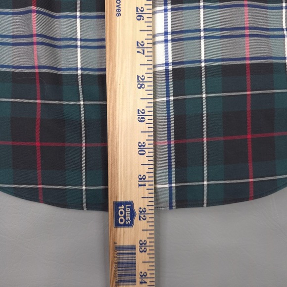 Brooks Brothers Shirt Mens XL Green Plaid Non Iron Supima Cotton Button Down - Picture 8 of 10
